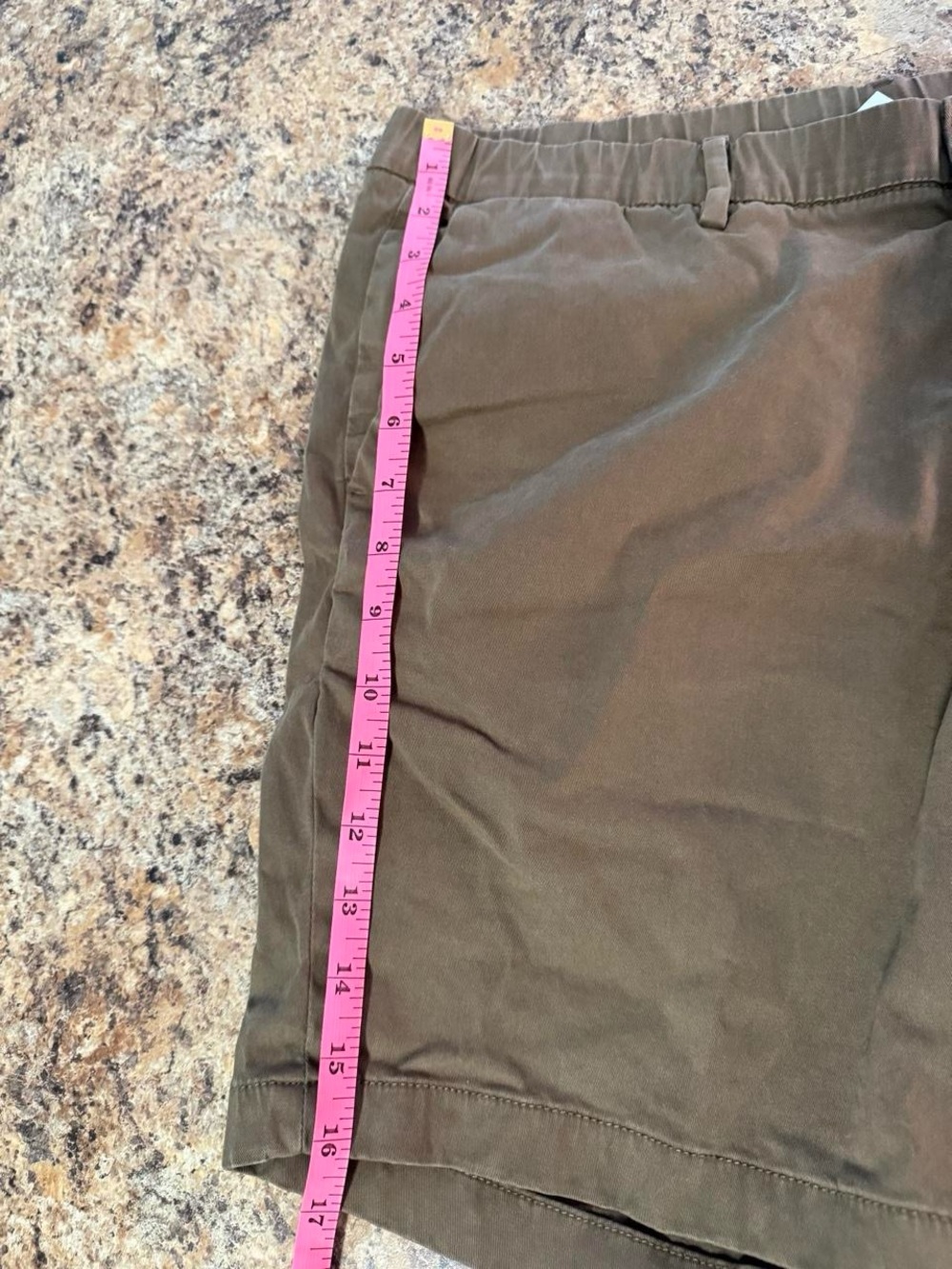 Bearbottom Men's Brown Stretch Shorts Size Large 7" Inseam Khaki Academia Preppy - Picture 5 of 5